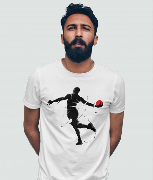 Мъжка тениска с щампа Спортни Илюстрации Basket dunk splash